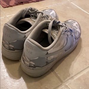 Nike Air force 1 grey camp print